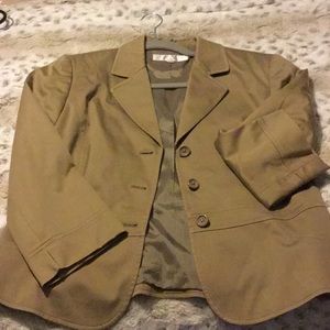 Tahari 10P Khaki Jacket